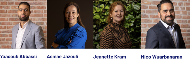 Serviceteam - Asmae-Jeanette-Nico-Yaacoub (naast elkaar)